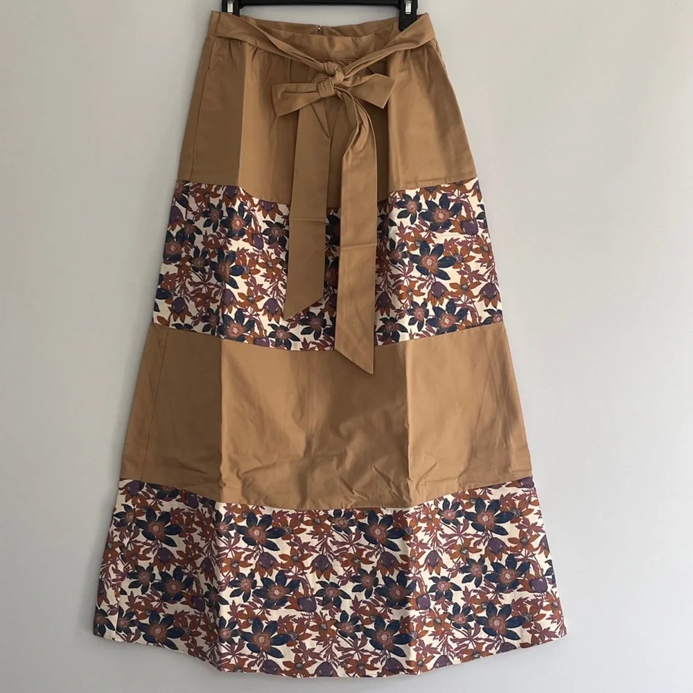 NWT Sachin & Babi Jacquard Tiered Maxi Skirt - Picture 5 of 12